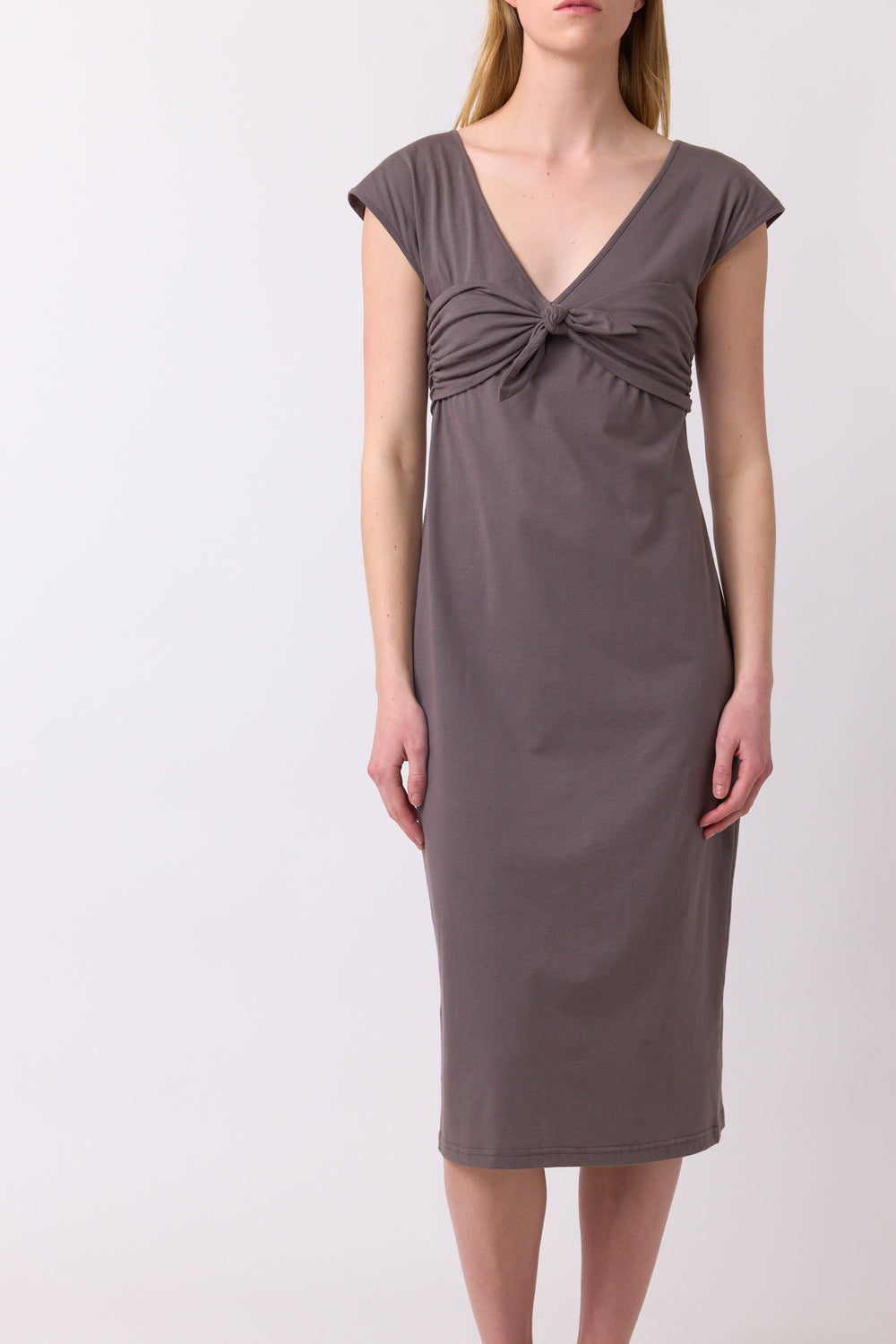 Knotted bustier dress