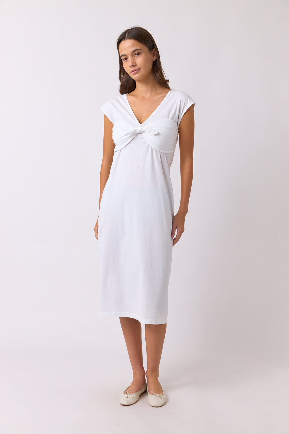 Knotted bustier dress