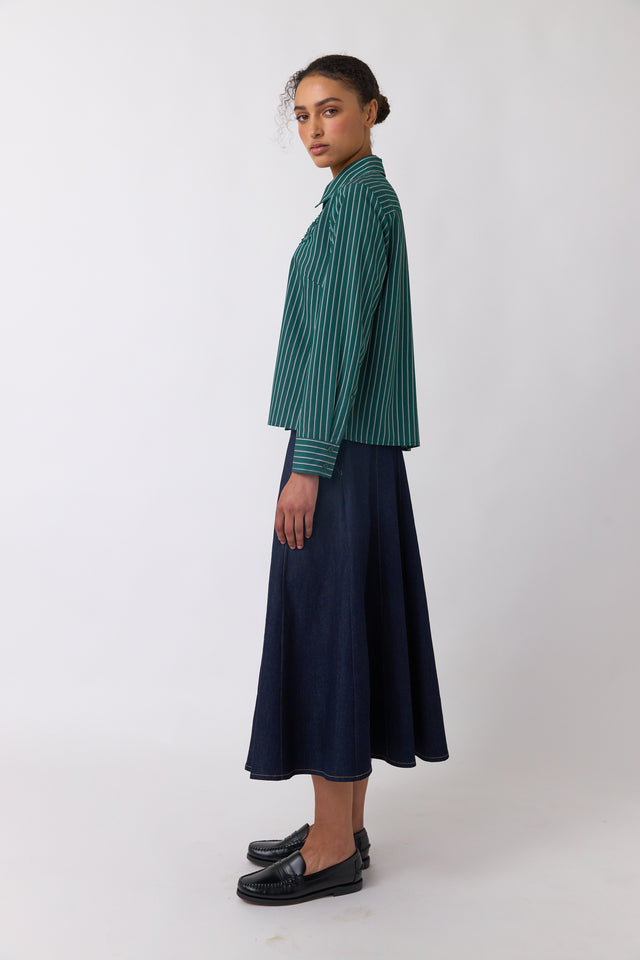 Spiral stripe shirt