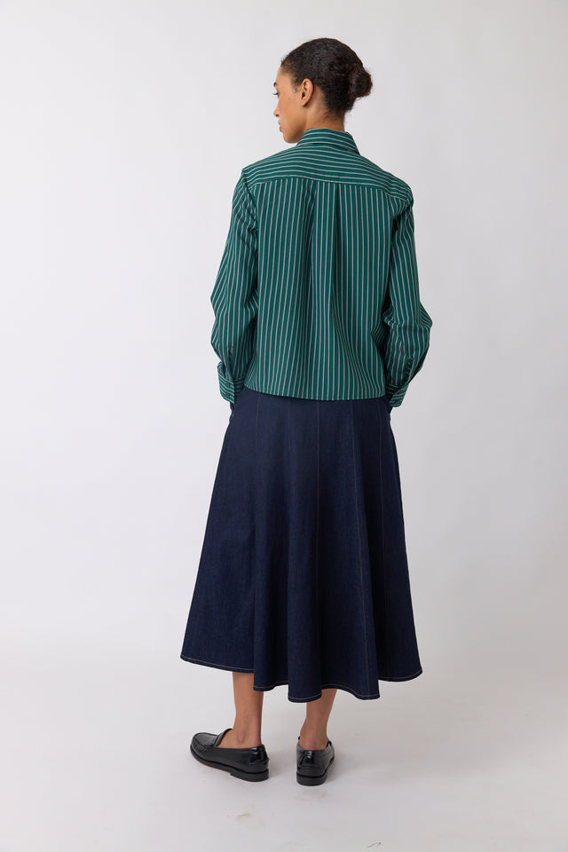 Spiral stripe shirt