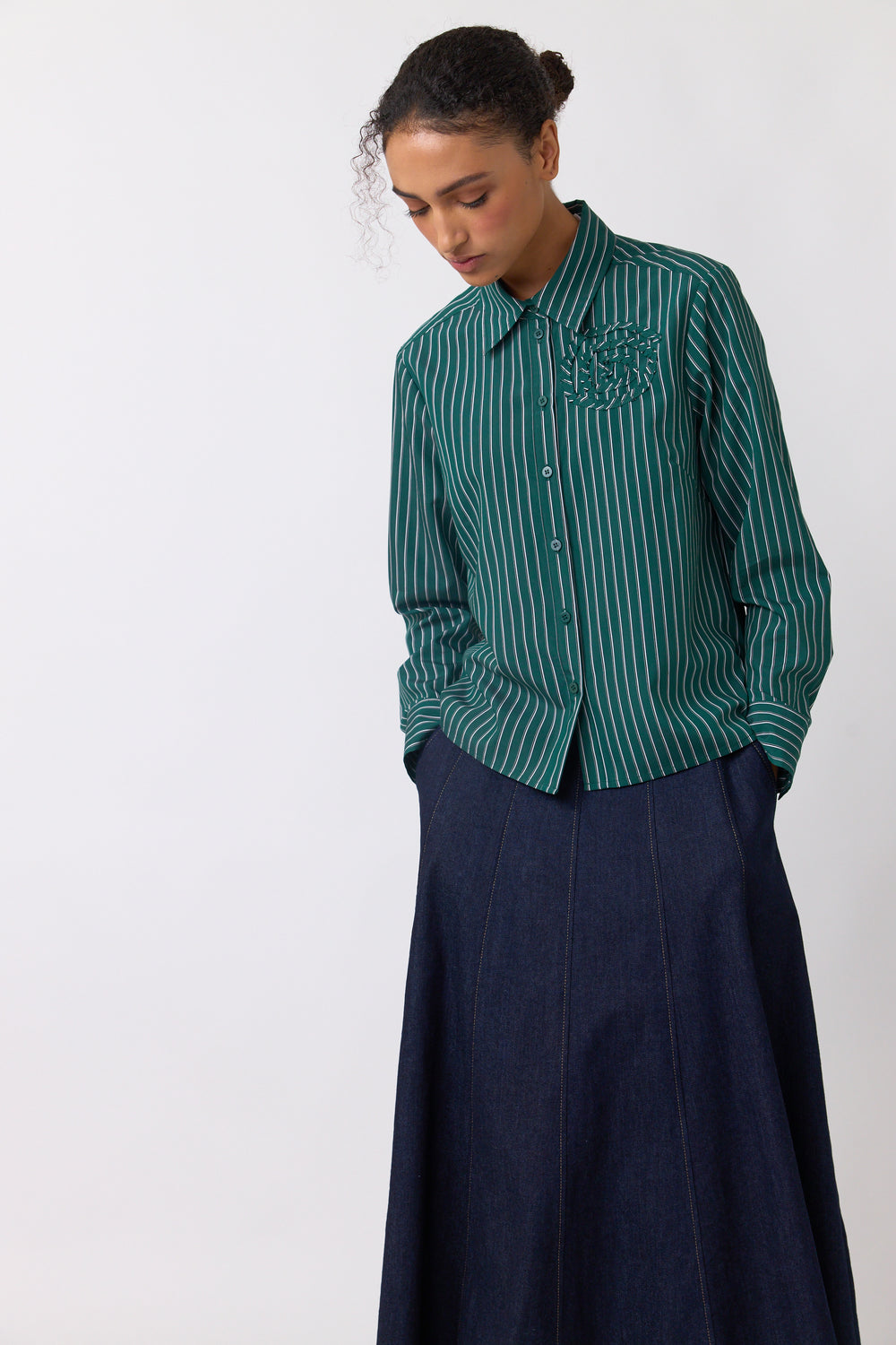Spiral stripe shirt
