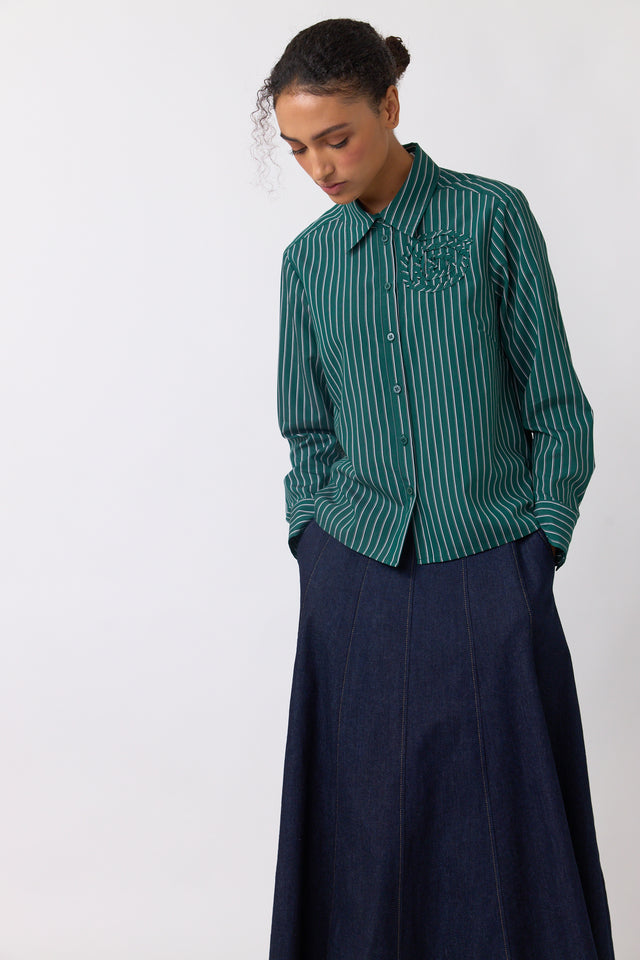 Spiral stripe shirt