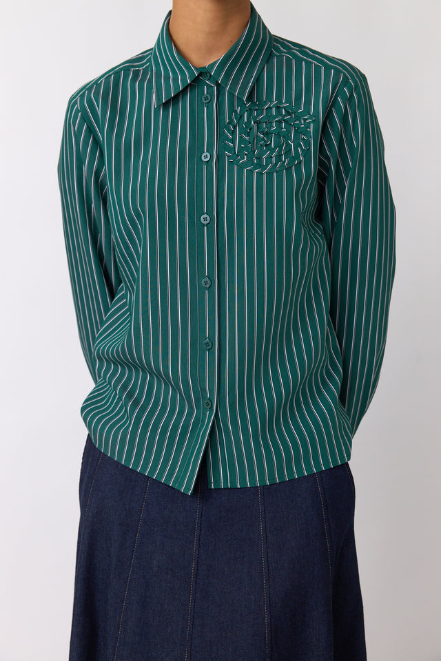 Spiral stripe shirt