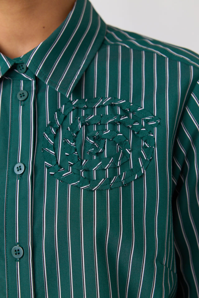 Spiral stripe shirt