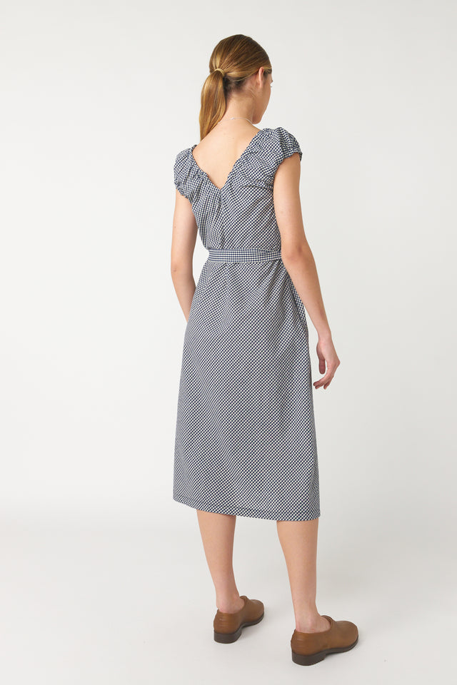 Mini check sun dress