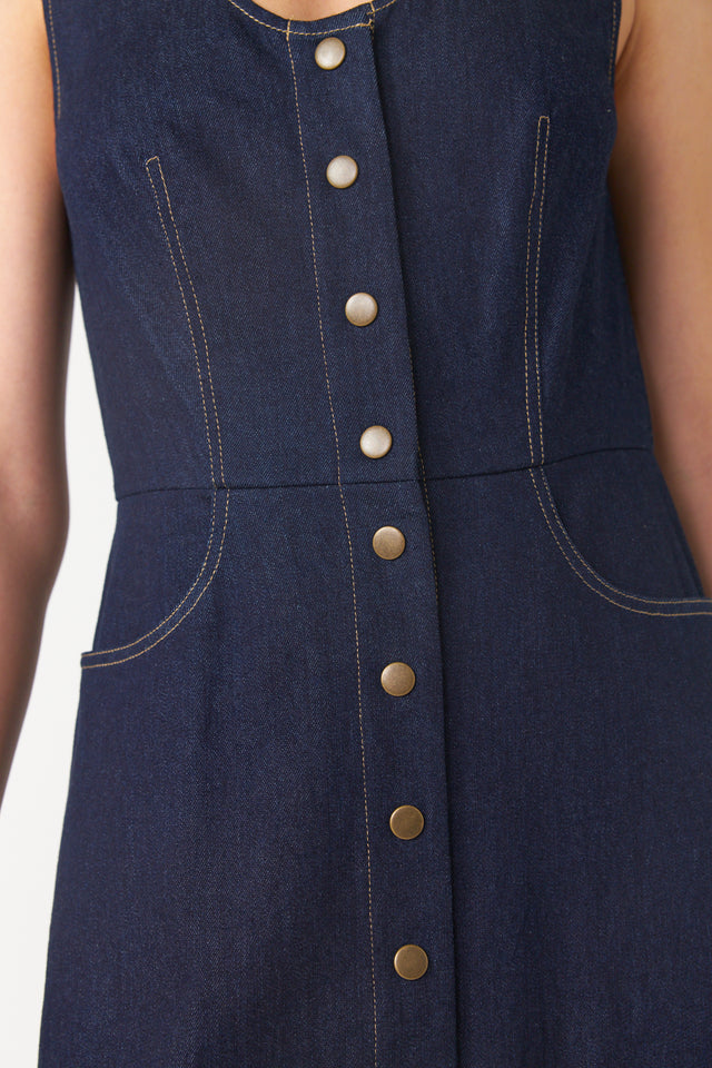 kate sylvester denim dress Denim godet dress | Dresses
