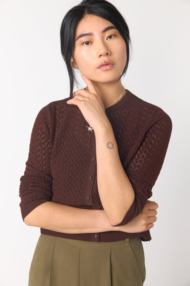 Parquet cardigan
