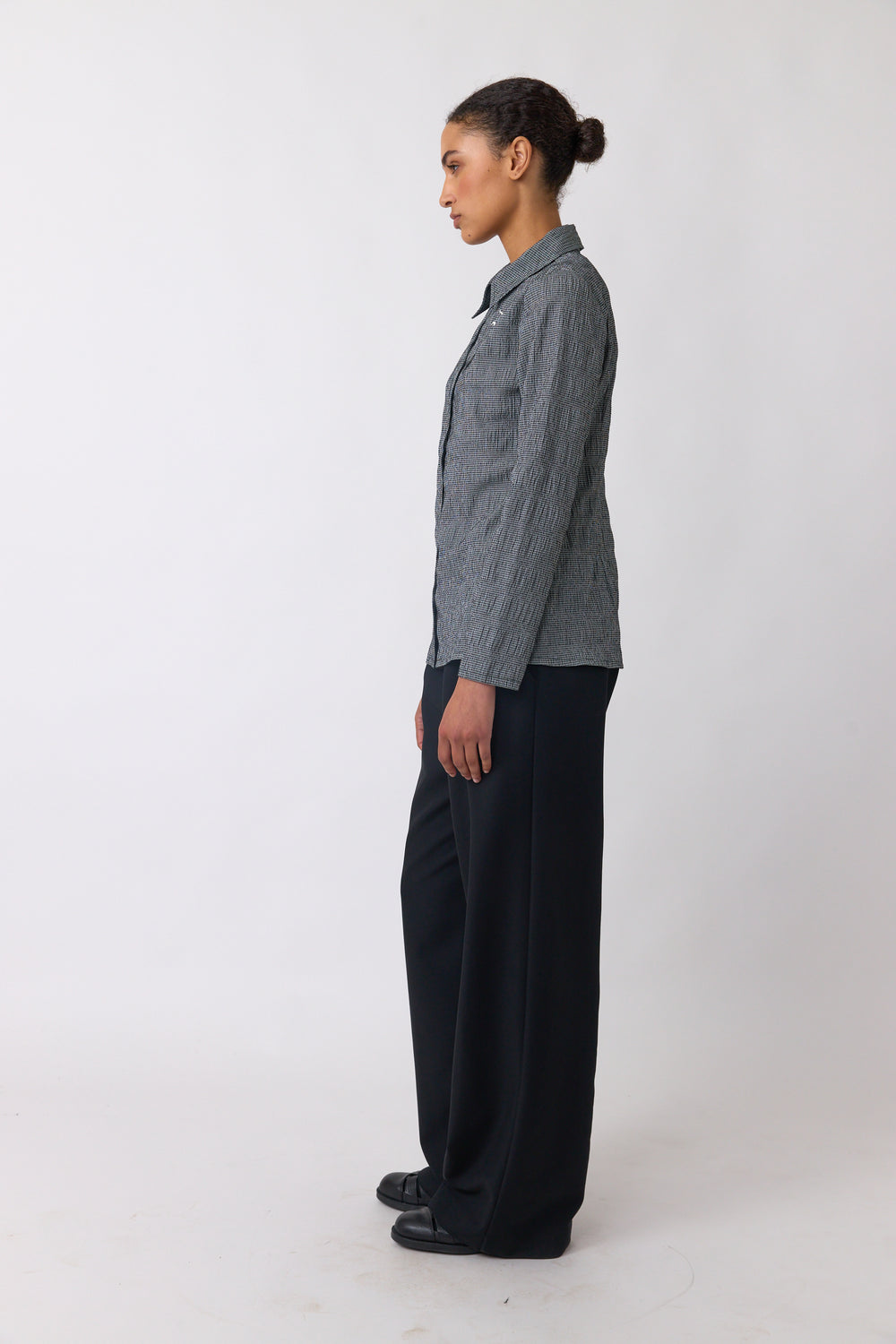 Petite check shirt