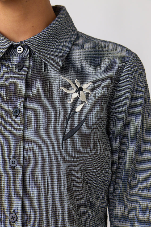 Petite check shirt