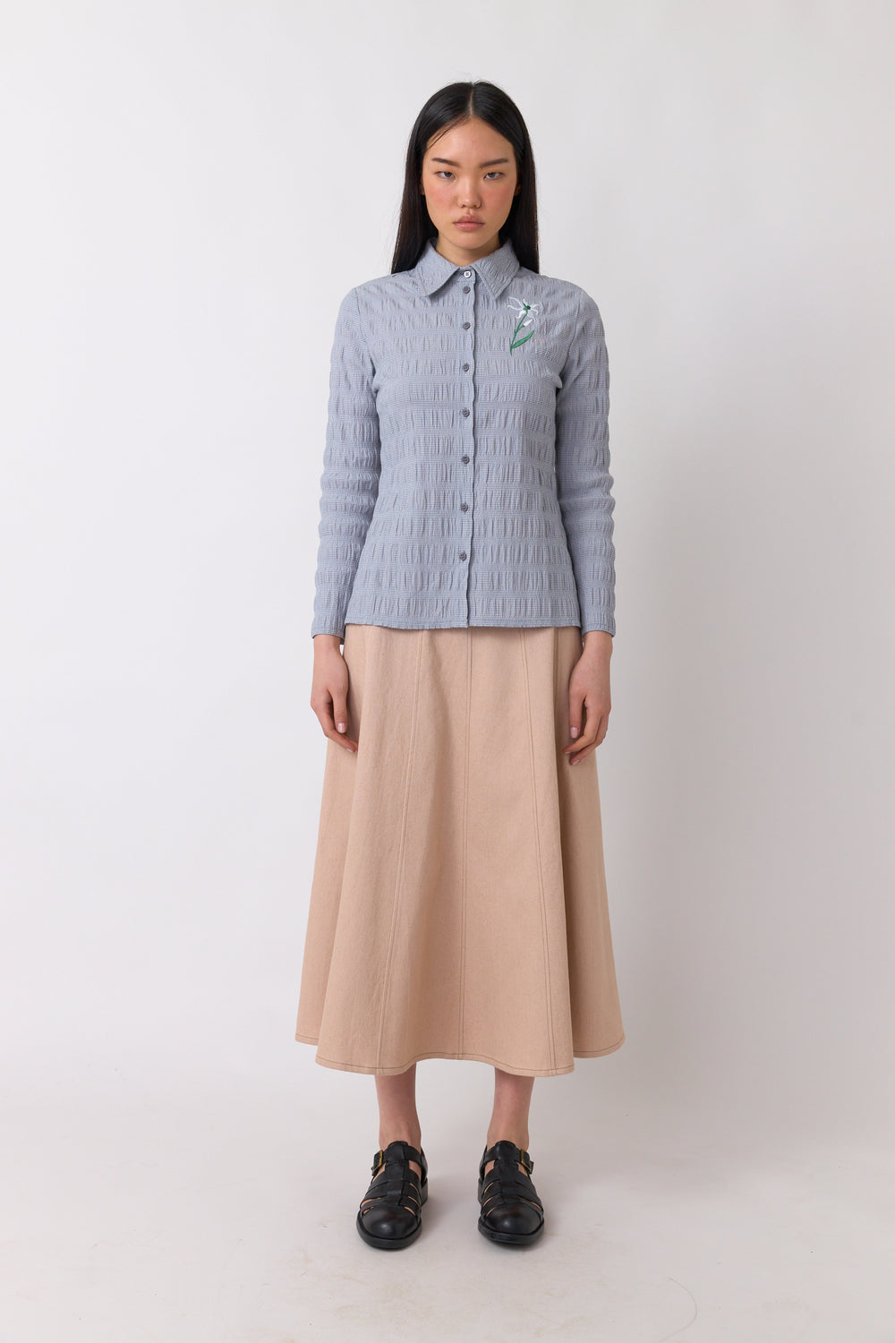 Petite check shirt