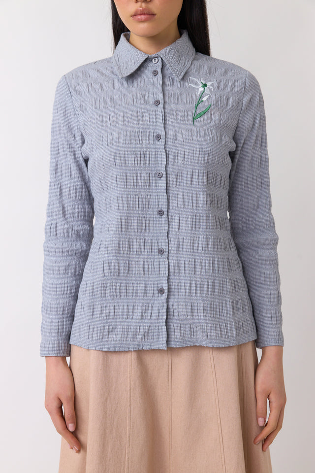 Petite check shirt