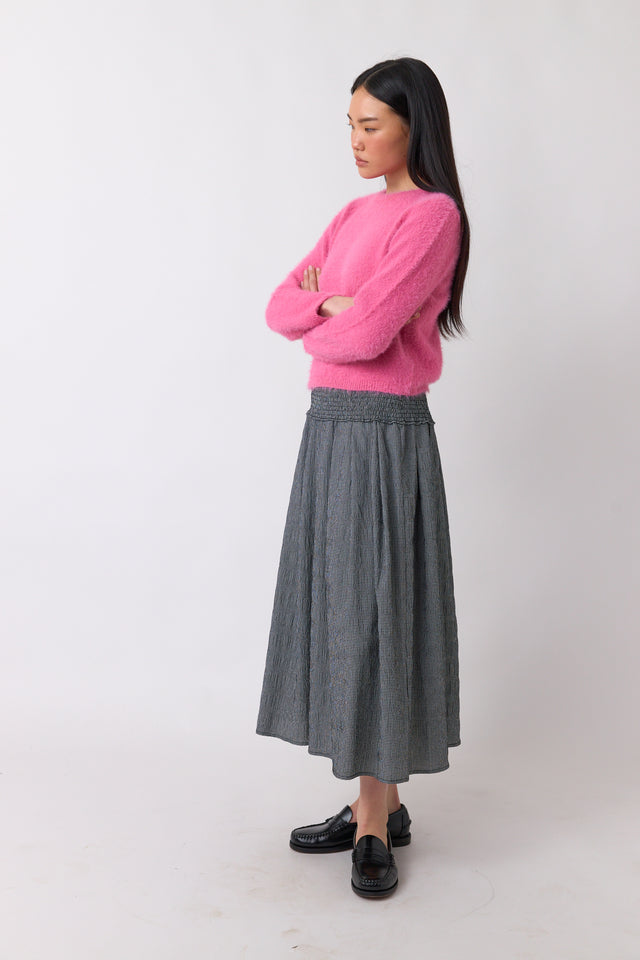 Petite check skirt
