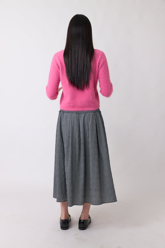 Petite check skirt