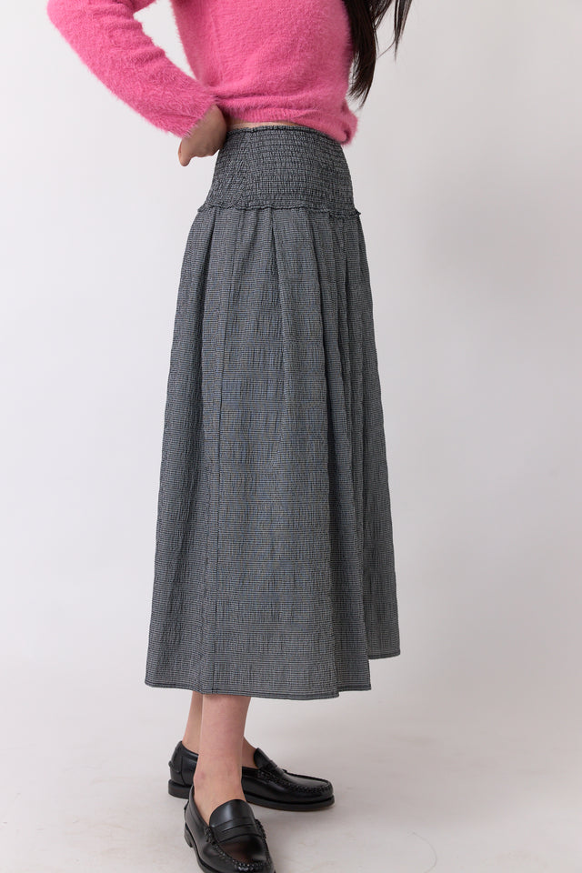 Petite check skirt