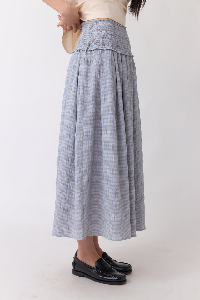Petite check skirt