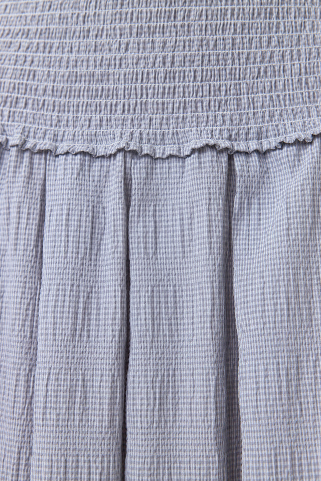 Petite check skirt