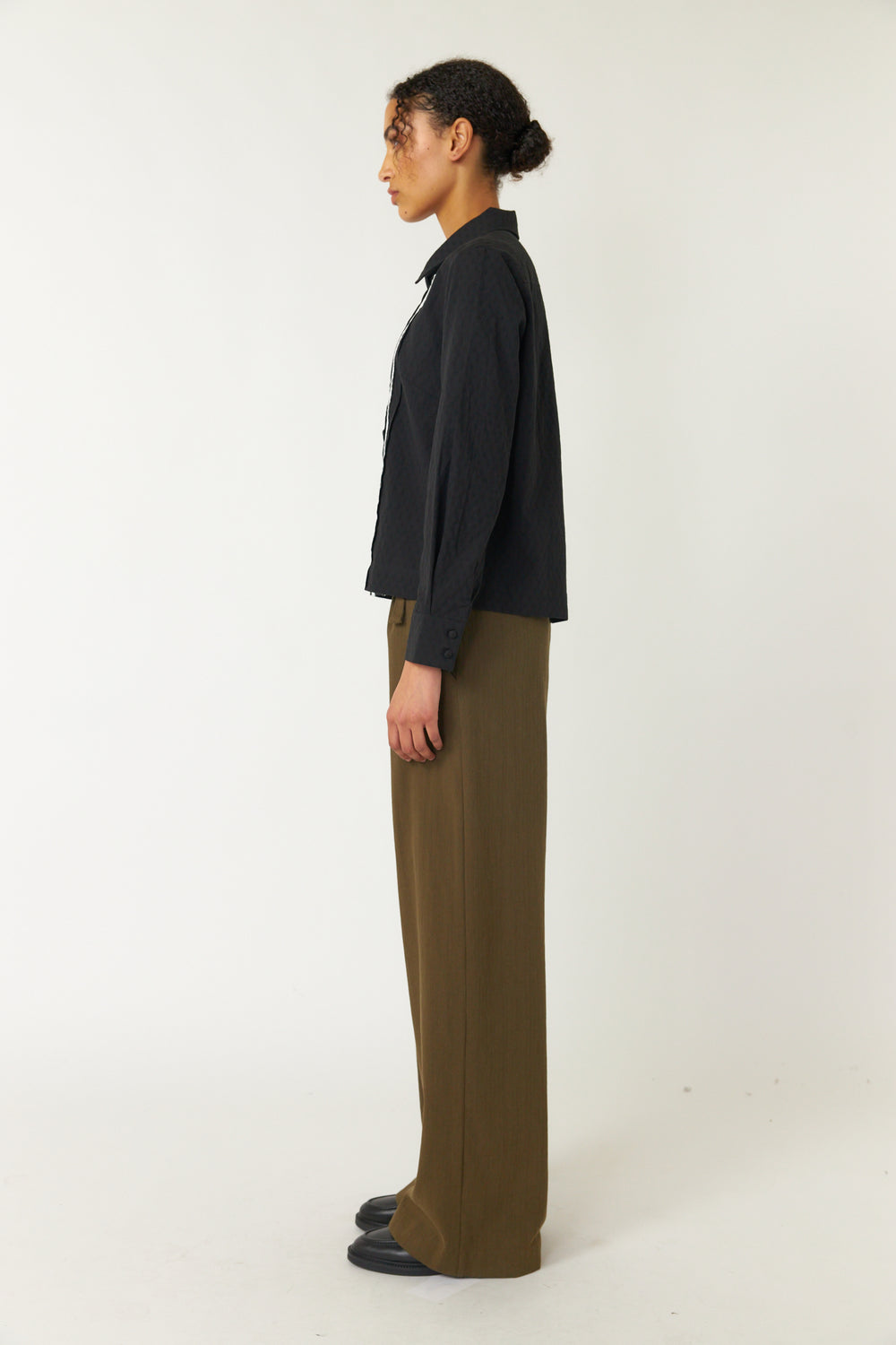 Pintucked shirt