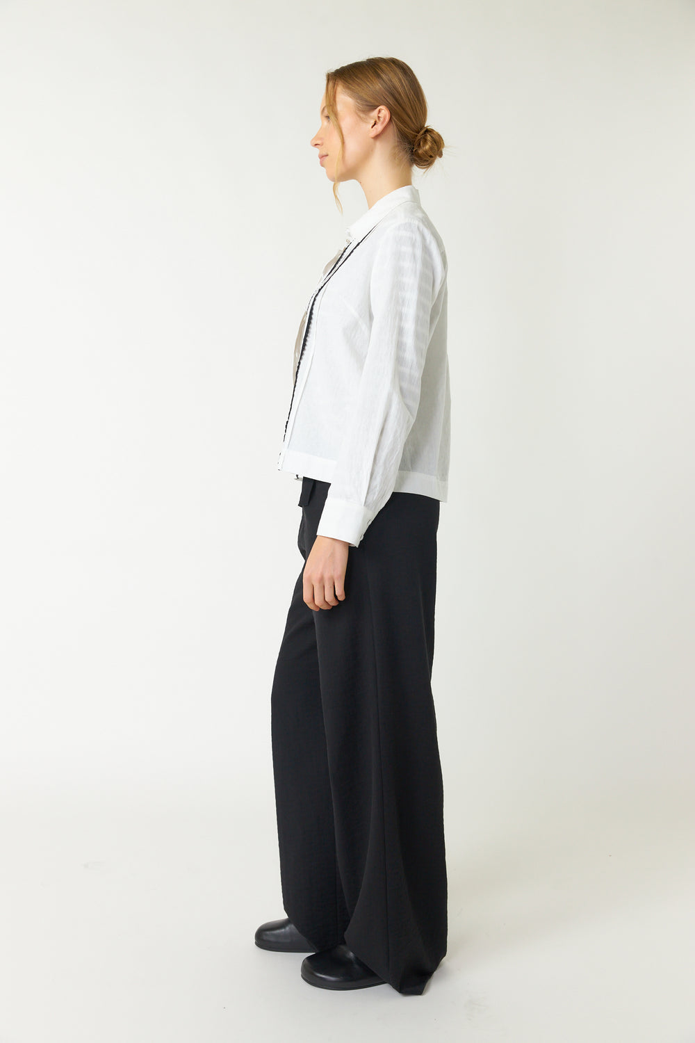 Pintucked shirt