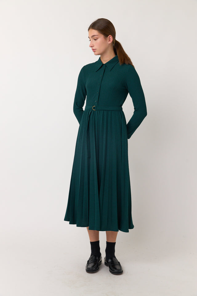 Ripple shirt dress