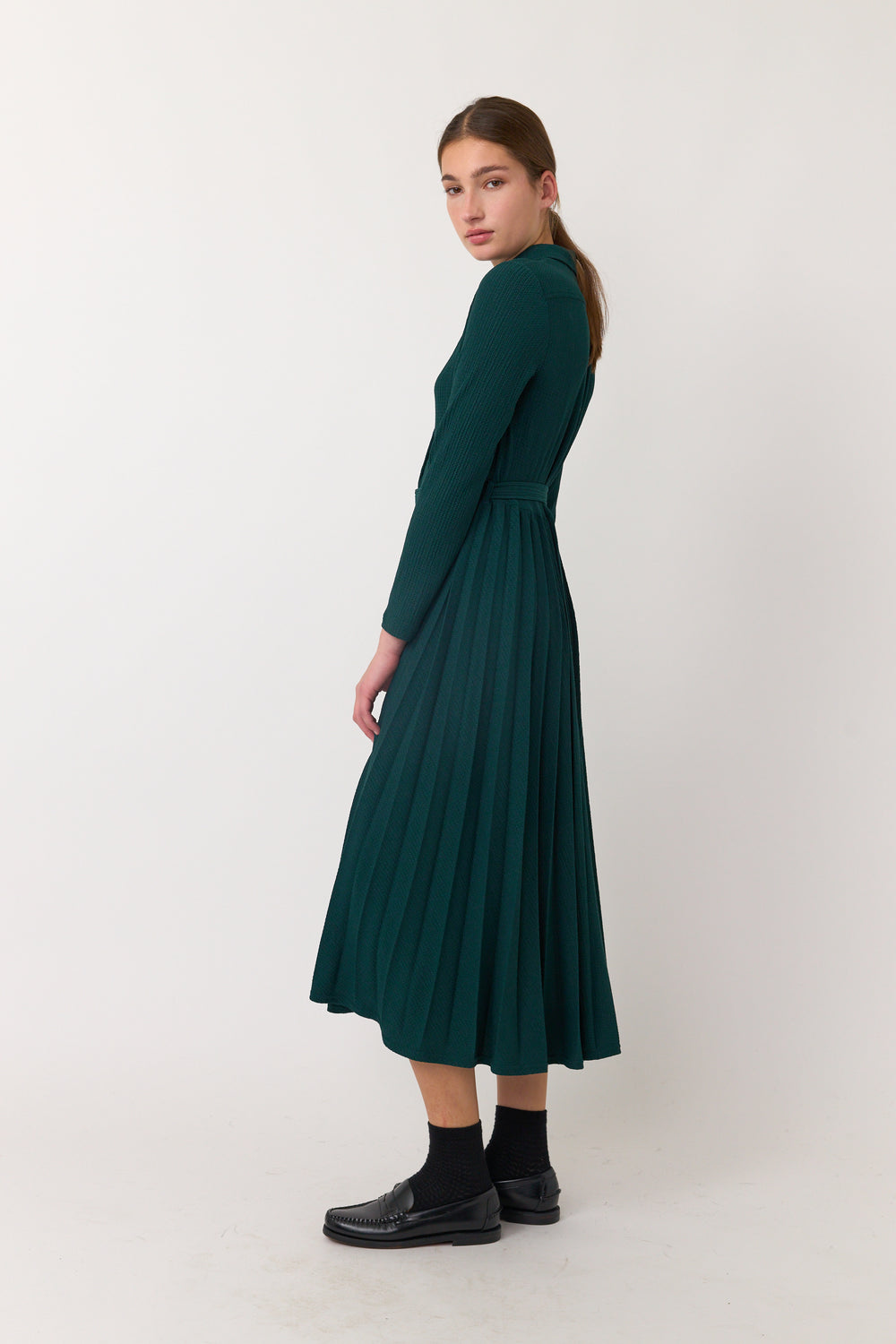 Ripple shirt dress