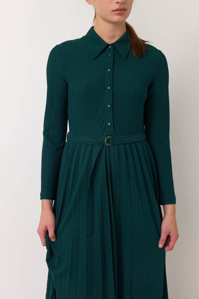 Ripple shirt dress