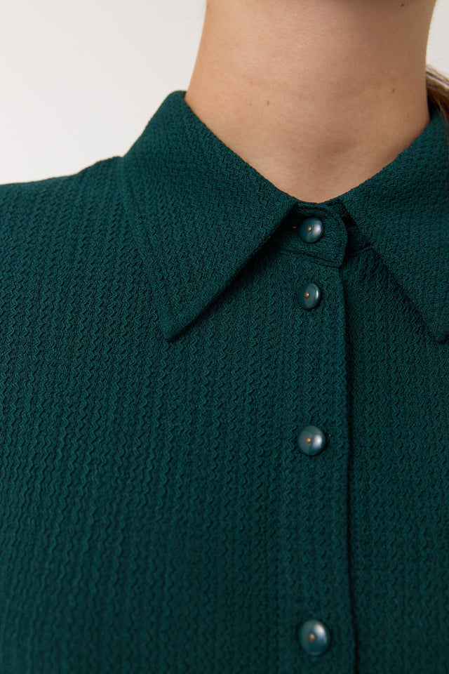 Ripple shirt dress