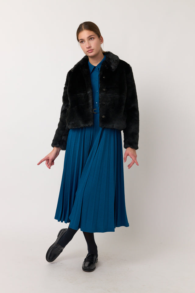 Ripple shirt dress