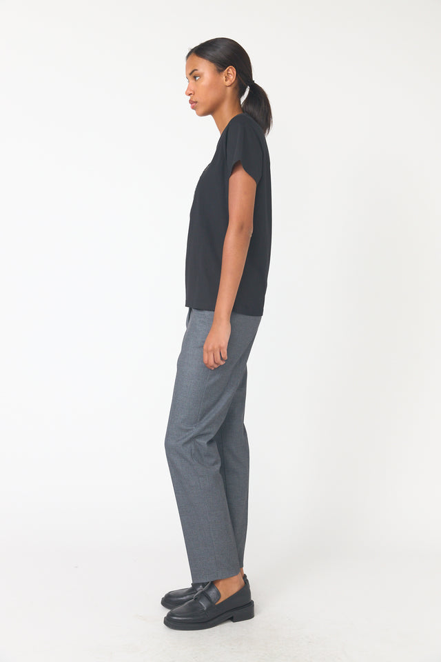 Twill cigarette pant