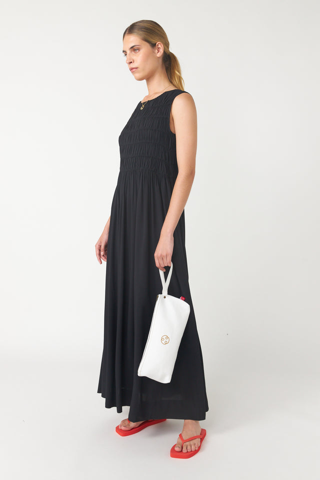Ruched maxi dress