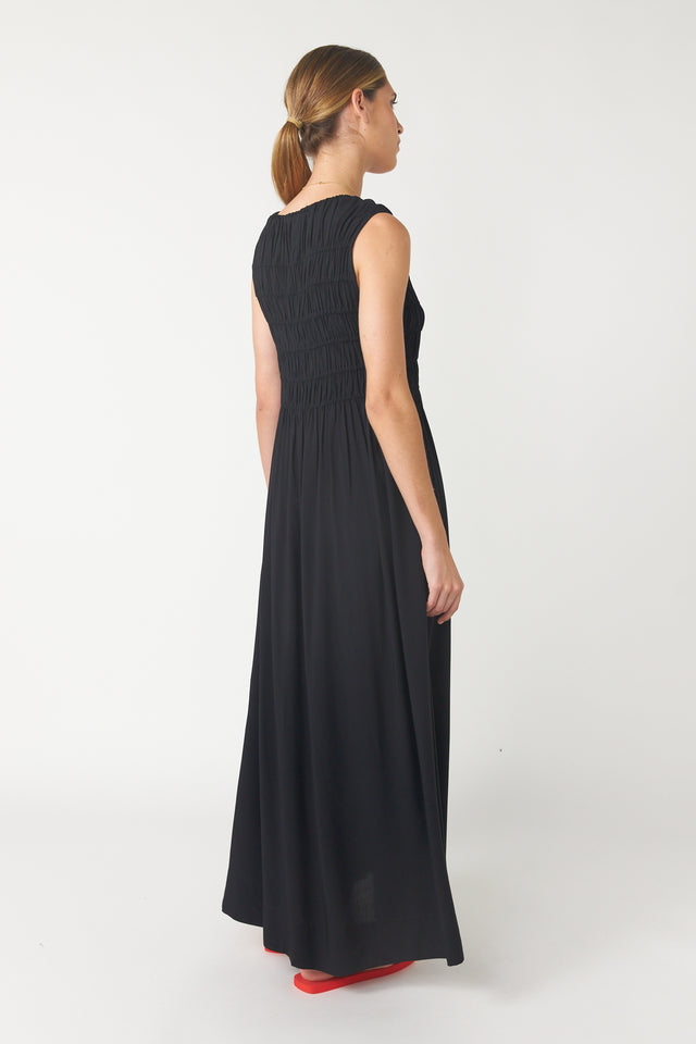 Ruched maxi dress