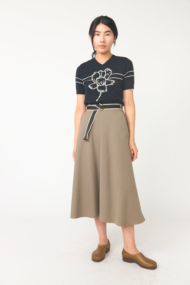 Twin striped skirt