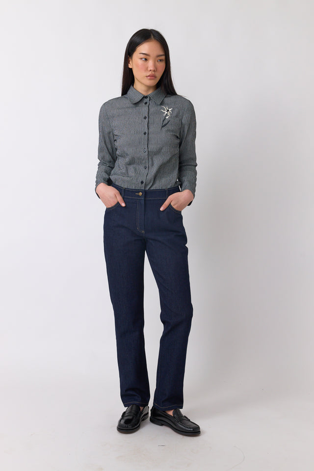 Petite check shirt