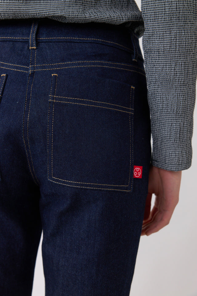 Denim slim leg trouser