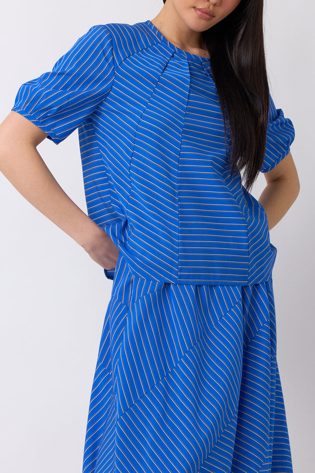 Spiral stripe top
