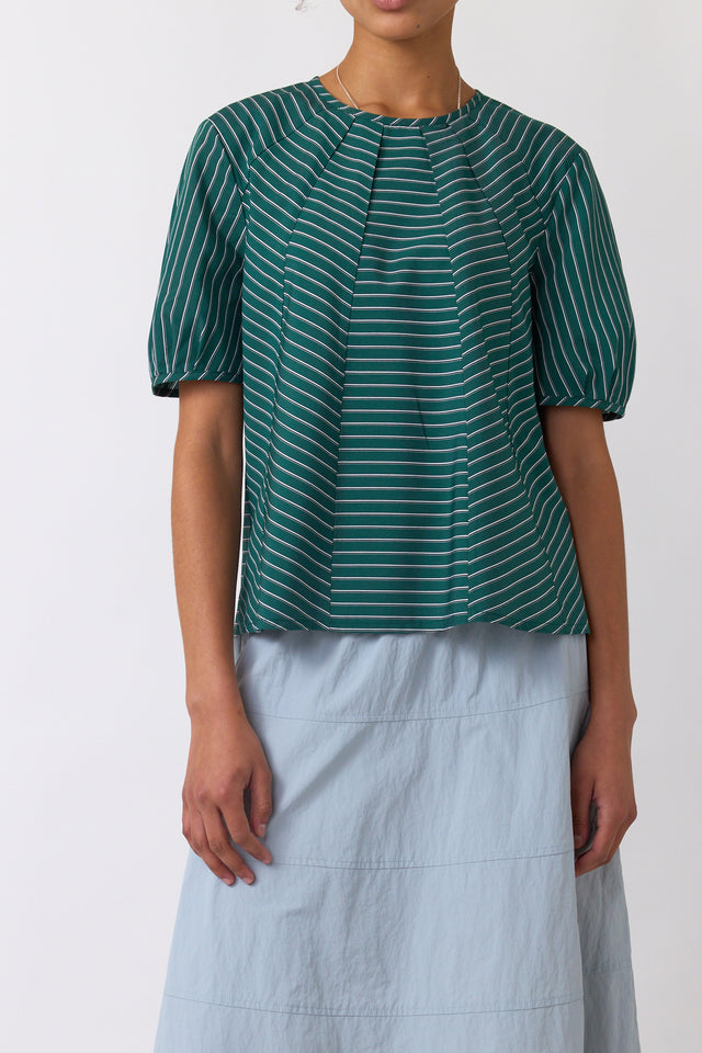 Spiral stripe top