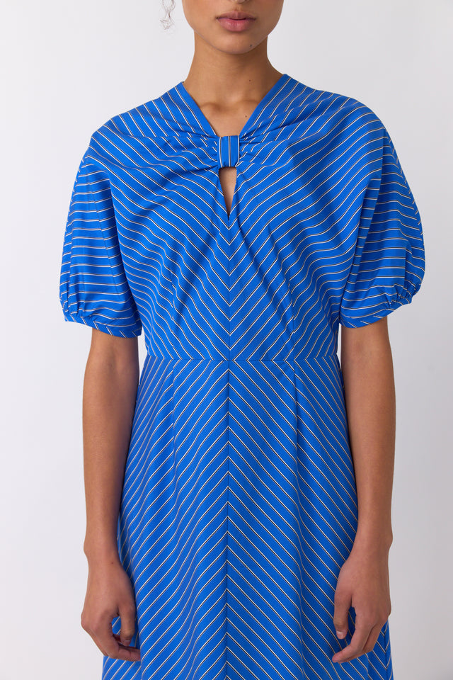 Spiral stripe dress