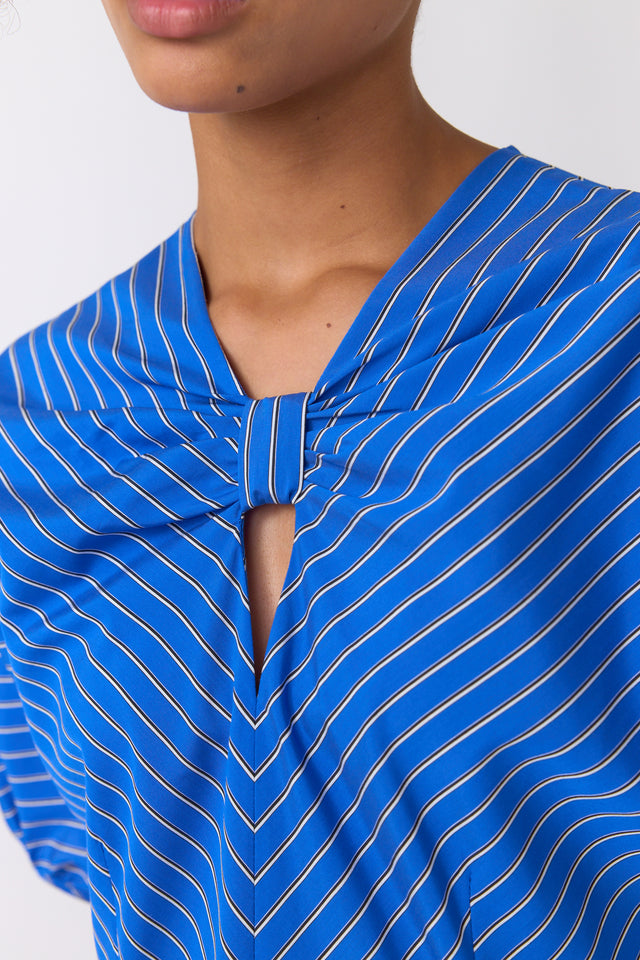 Spiral stripe dress