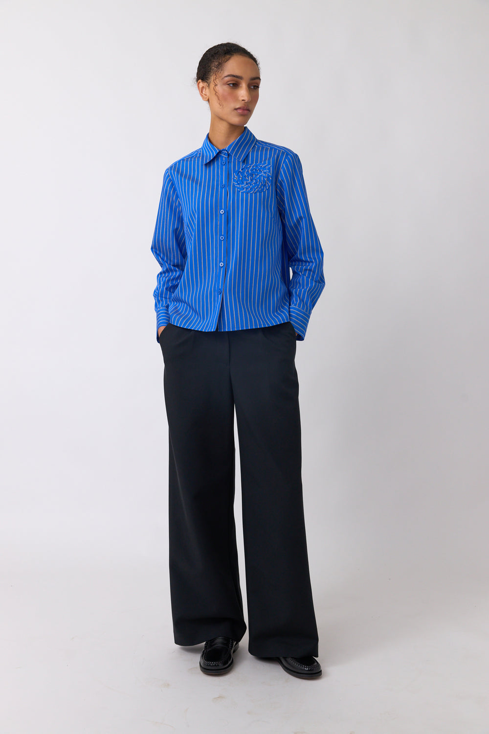 Spiral stripe shirt
