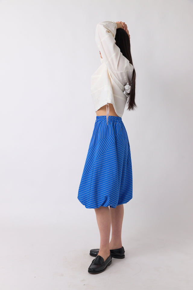 Spiral stripe skirt