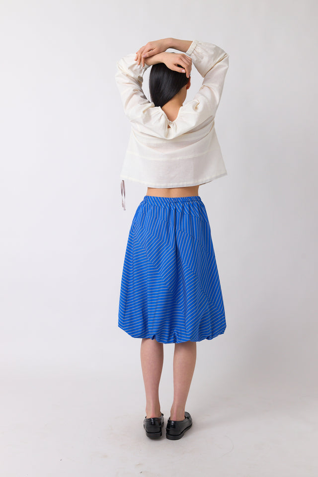 Spiral stripe skirt