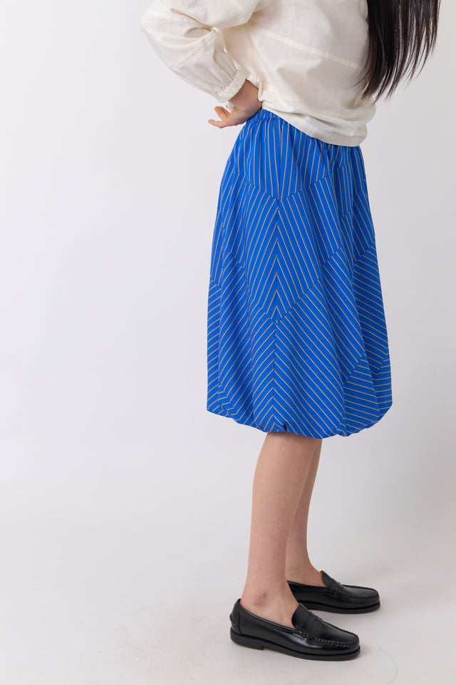 Spiral stripe skirt