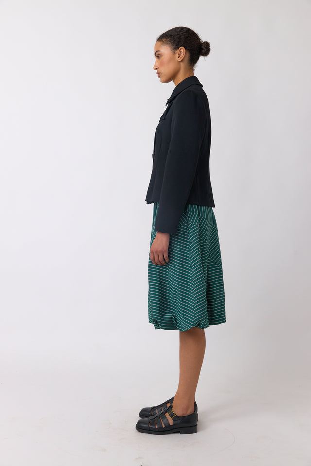 Spiral stripe skirt