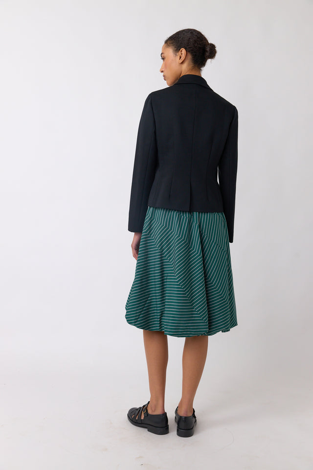 Spiral stripe skirt