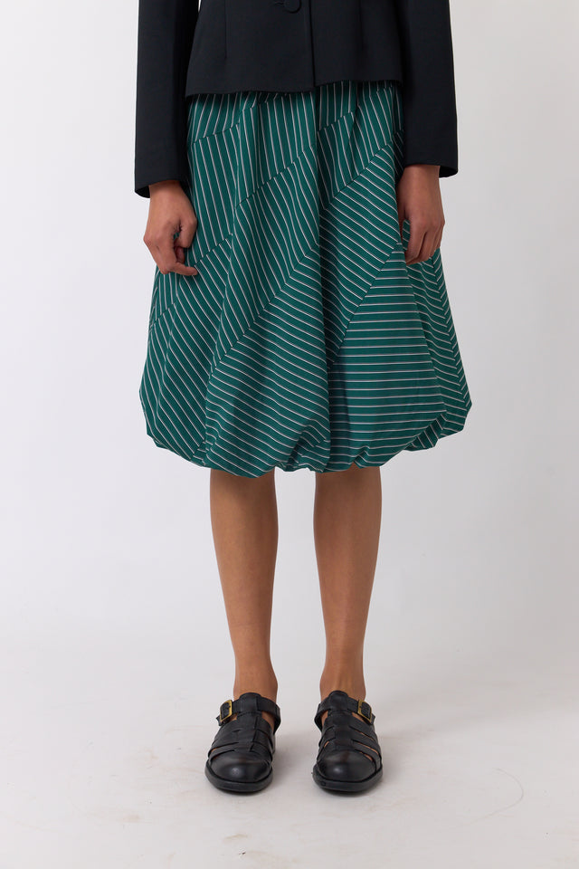 Spiral stripe skirt