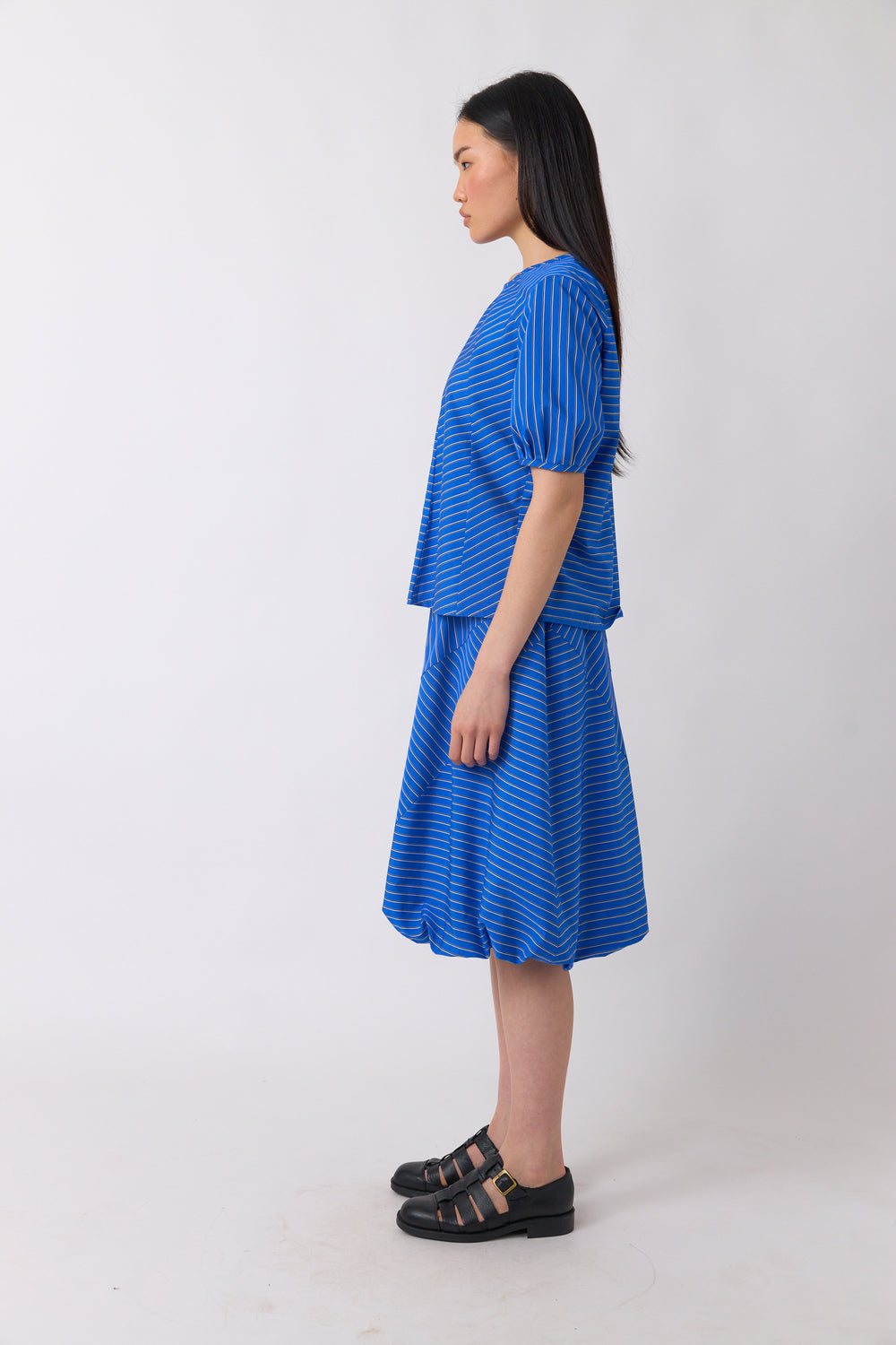 Spiral stripe top