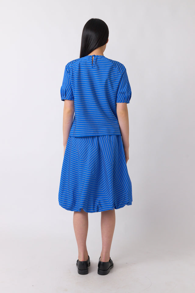Spiral stripe top