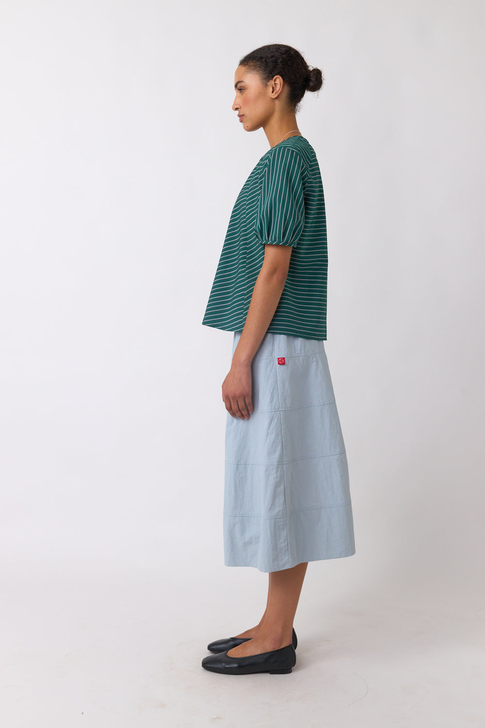 Spiral stripe top