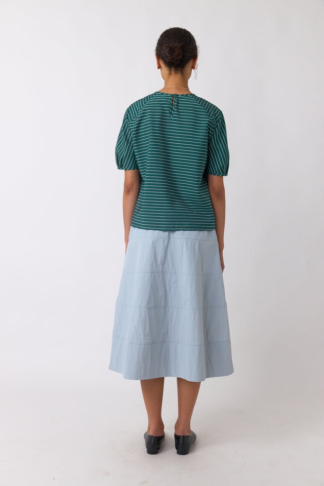 Spiral stripe top