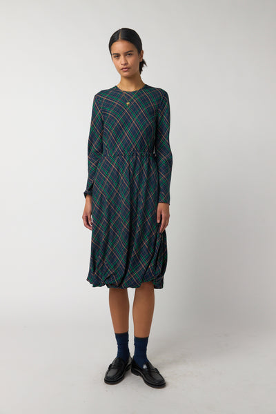 bubble dress green Trapeze VIPEXTRA15