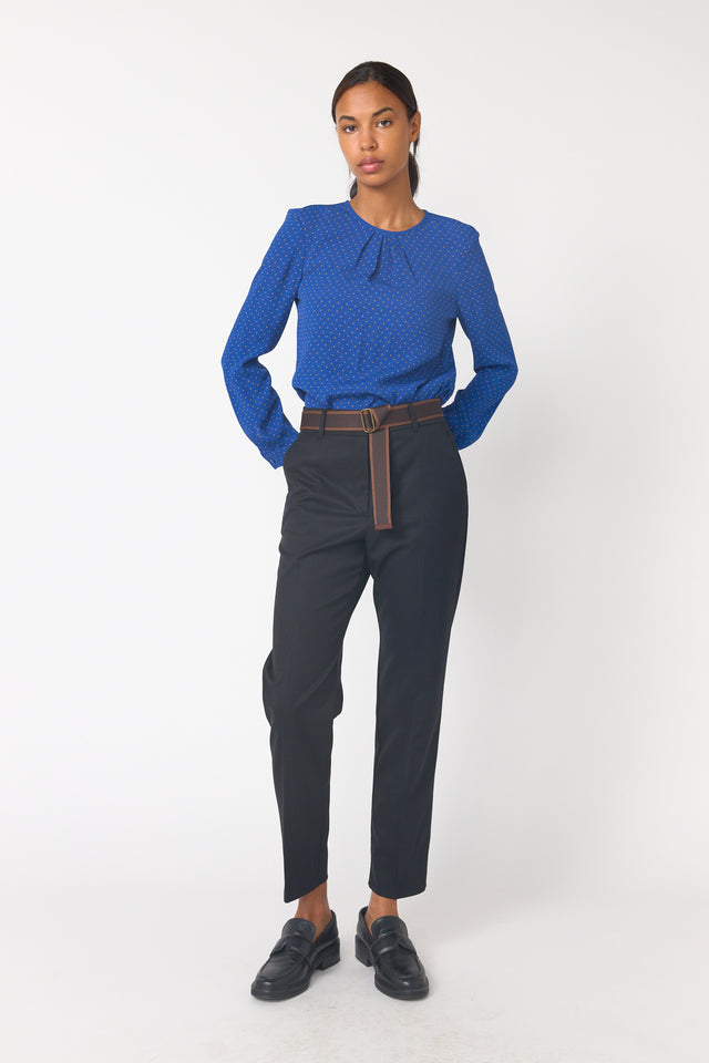 Twill cigarette pant